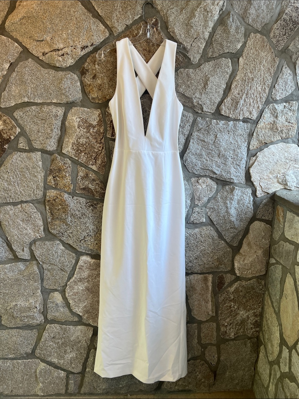 Altress WHITE Deep  V White Wedding Gown
